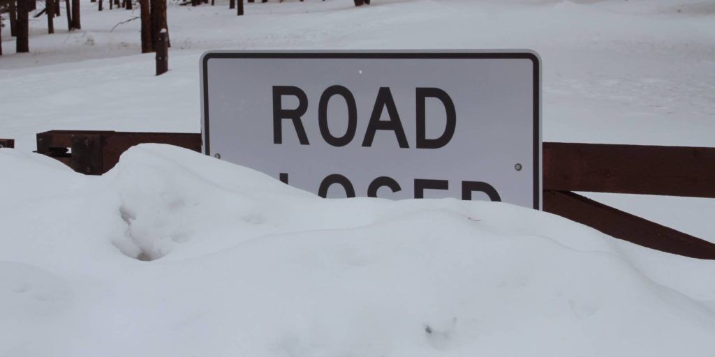 Gesperrte Straße im Bryce Canyon