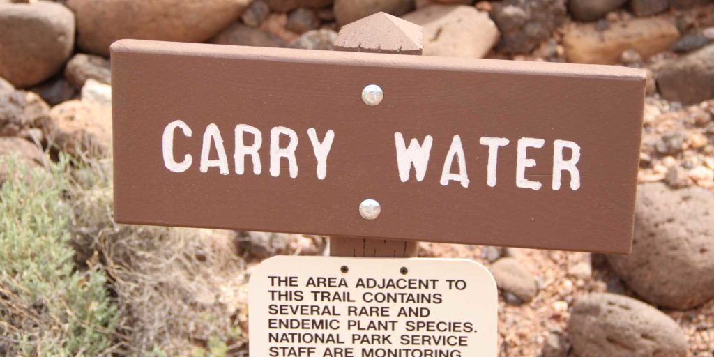 Hinweisschild im Capitol Reef