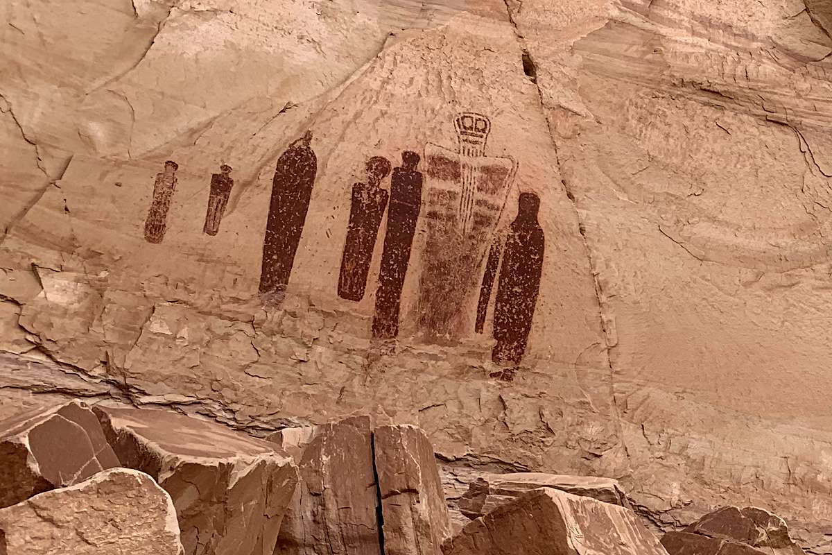 Petroglyphen in der Great Gallery