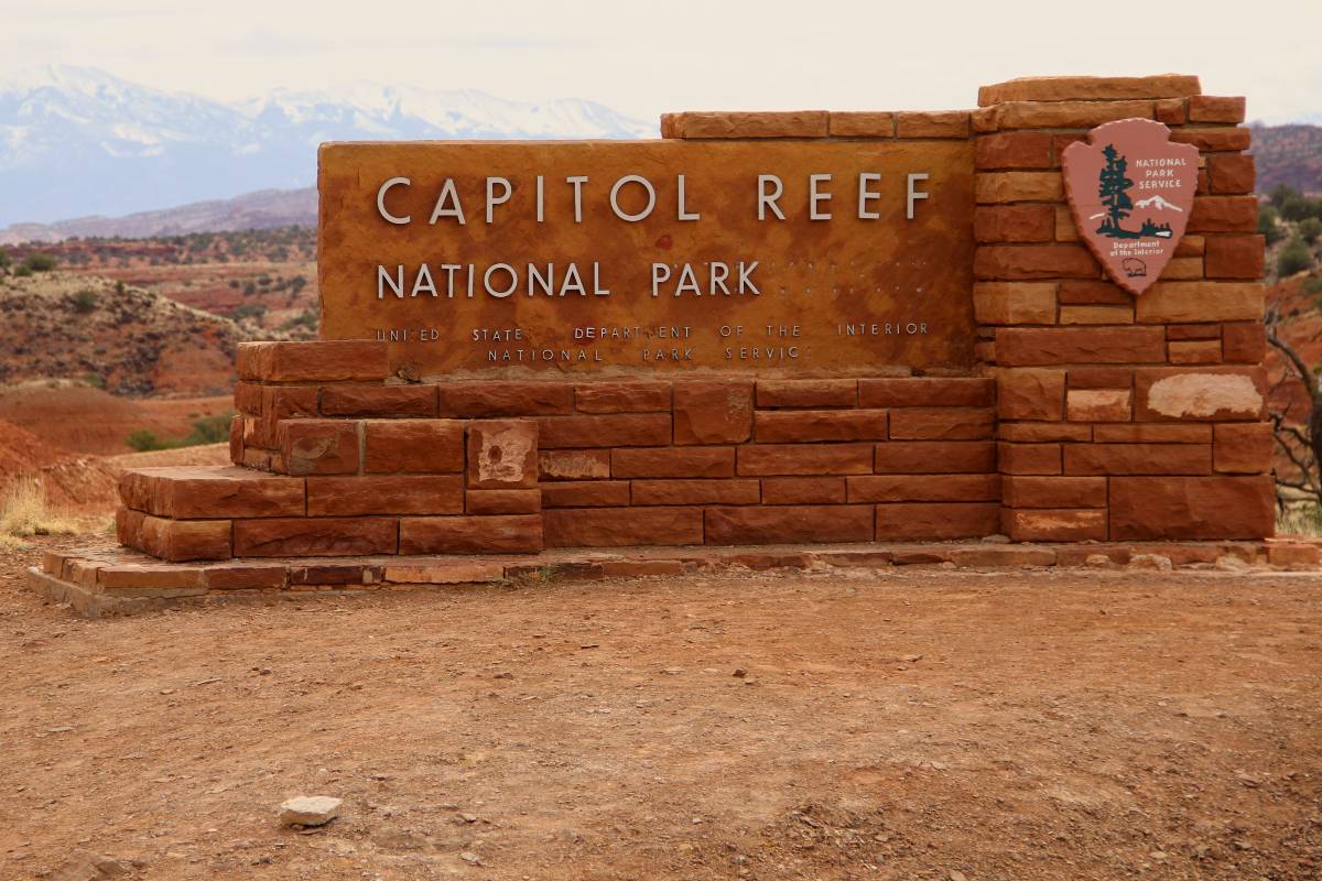 Capitol Reef Sign
